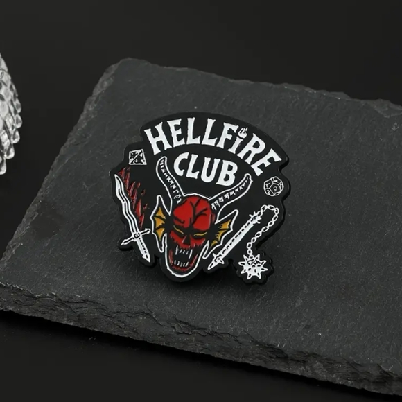 Stranger Things Hellfire Club Enamel Pin - Picture 3 of 3